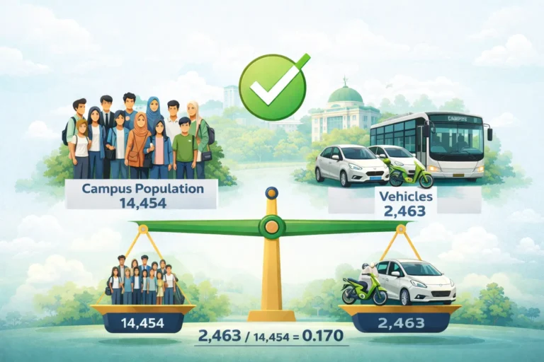 Pengukuran Rasio Kendaraan sebagai Indikator Transportasi Berkelanjutan