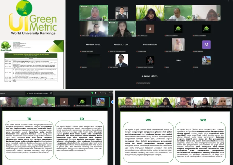 UIN Siber Syekh Nurjati Cirebon Ikuti Pertemuan Perdana UI GreenMetric Service Package 2026
